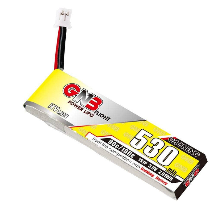 Gaoneng GNB 3.8V 1S 530mAh 90C LiHV Whoop/Micro Battery w/ Cabled - PH2.0