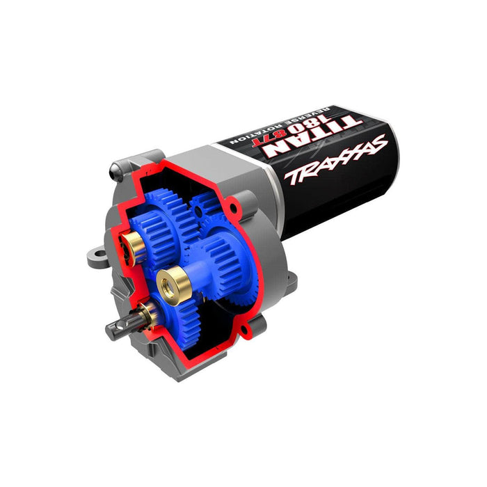 TRA9791X, Transmission, complete (speed gearing) (9.7:1 reduction ratio) (includes Titan® 87T motor)