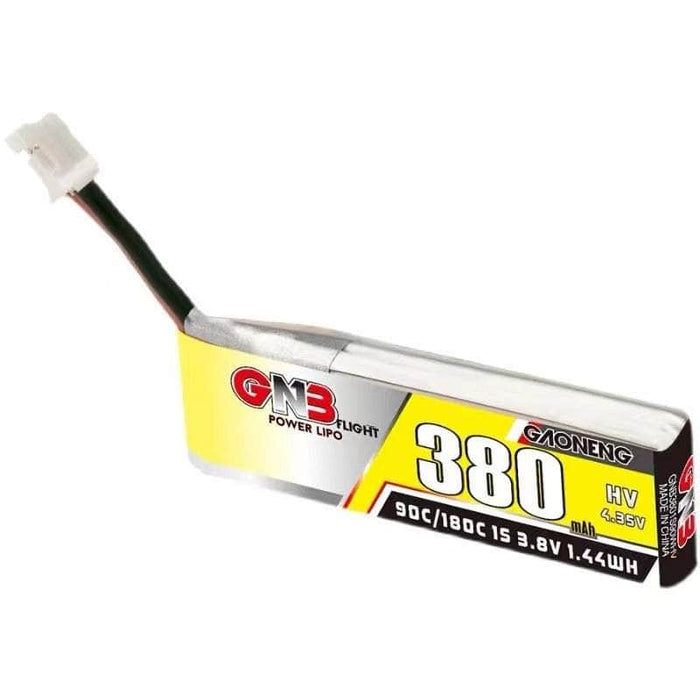 Gaoneng GNB 3.8V 1S 380mAh 90C LiHV Whoop/Micro Battery w/ Cabled - PH2.0