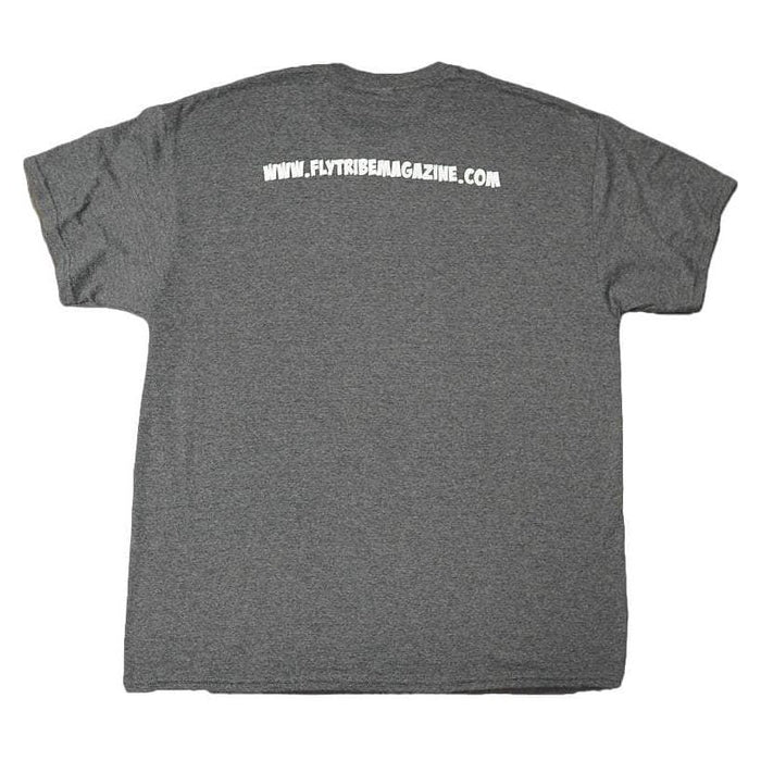 Fly Tribe Magazine MBPFP Logo T-Shirts - Dark Gray - Choose Your Size