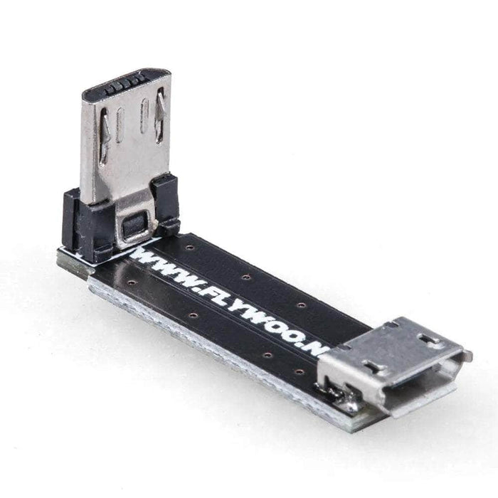 Flywoo 90° Micro Male to Micro Female USB Adapter Board