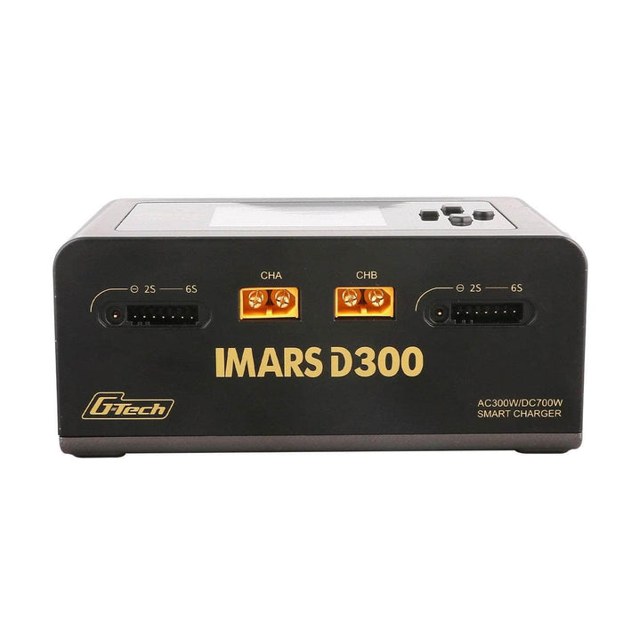 GensAce IMARS D300 G-Tech 300W/700W 1-6S 32A Dual Channel AC/DC Smart Charger - Black