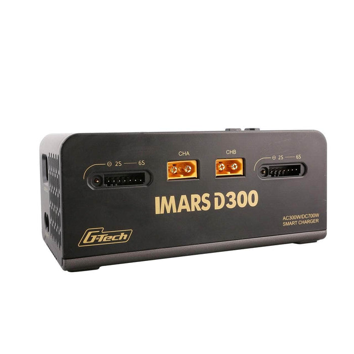 GensAce IMARS D300 G-Tech 300W/700W 1-6S 32A Dual Channel AC/DC Smart Charger - Black