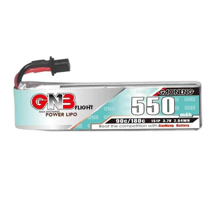 Gaoneng GNB 3.7V 1S 550mAh 90C LiPo Whoop/Micro Battery w/ Cabled - A30
