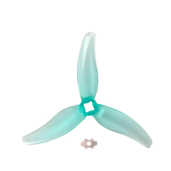 Gemfan Hurricane 3630-3 Durable Tri-Blade 3.5" Prop 4 Pack w/Adapter for 1.5mm T-Mount - Choose Your Color