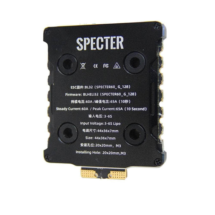 HGLRC SPECTER G071 128K 32Bit 60A 3-6S 20x20 4in1 ESC