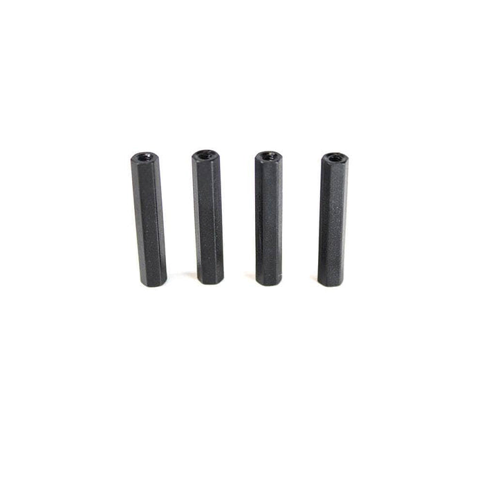 ImpulseRC Micro Apex Replacement Standoff M2.5 Aluminum Hex 4.5mm x 26mm (4pc) - Black