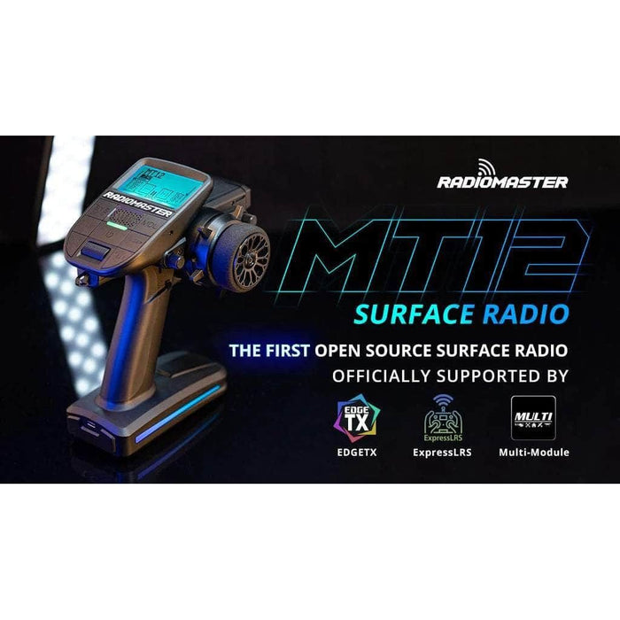 RadioMaster MT12 Surface Radio EdgeTX RC Transmitter w/ PWM Receiver - Choose Version