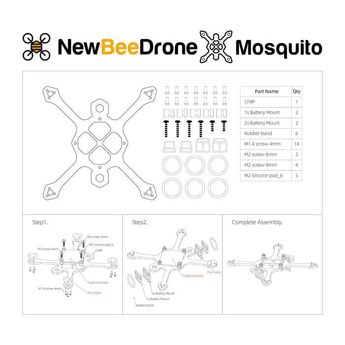 NewBeeDrone Mosquito XL Frame
