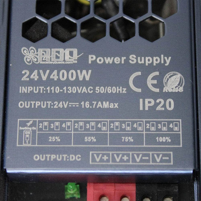 RDQ Power Supply v2 - 400W/16.7A/24V -Updated Plug and Play for ISDT Chargers and Others
