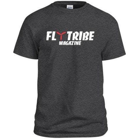 Fly Tribe Magazine FTM Logo T-Shirts - Dark Gray - Choose Your Size