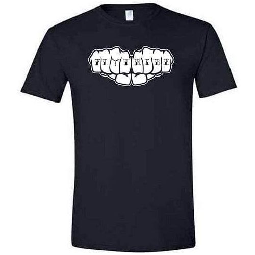 Fly Tribe Knuckle Tattoo T-Shirt - Black - Choose Your Size