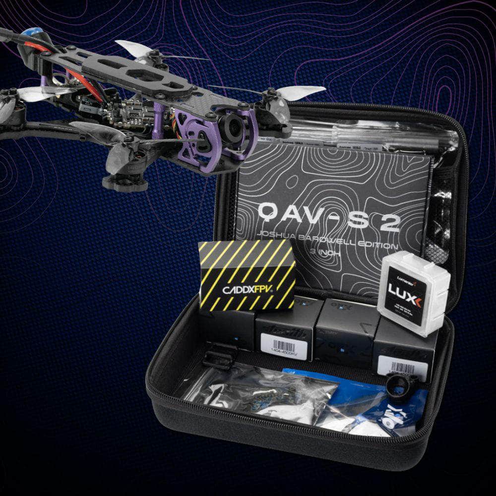 LUMENIER Build Kit Beginner DIY FPV Drone Kit - QAV-S 2 Sub-250 Joshua Bardwell SE 3” - Analog