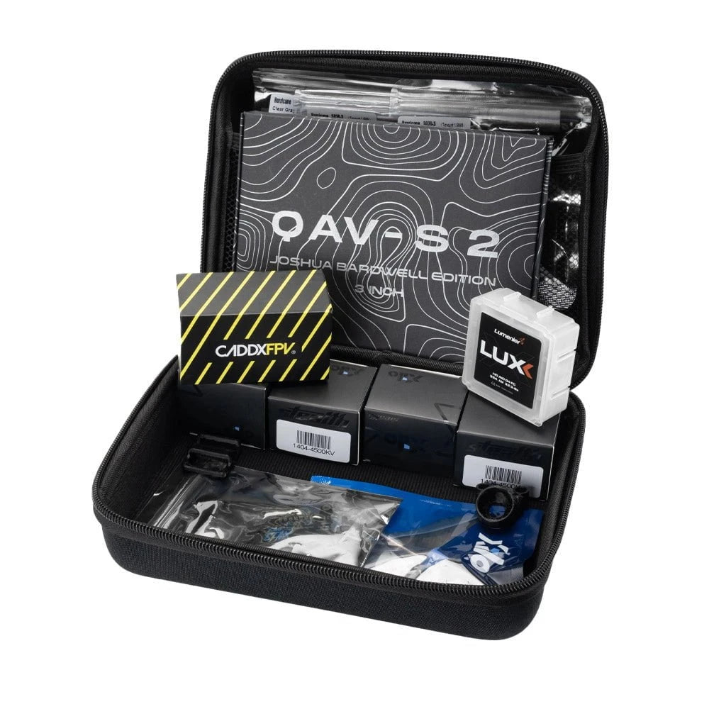 LUMENIER Build Kit Beginner DIY FPV Drone Kit - QAV-S 2 Sub-250 Joshua Bardwell SE 3” - Analog