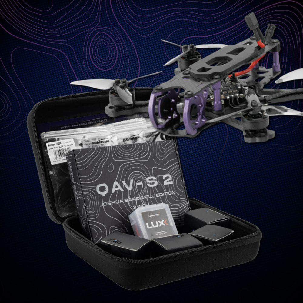 LUMENIER Build Kit Beginner DIY FPV Drone Kit - QAV-S 2 Sub-250 Joshua Bardwell SE 3” - HD Ready