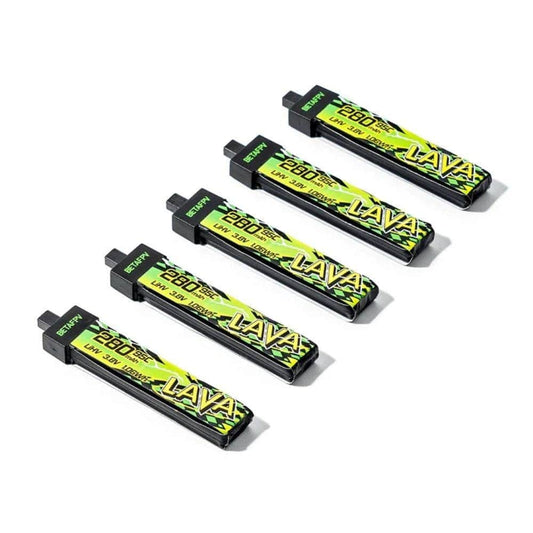 BETAFPV Battery BETAFPV LAVA II 280mAh 1S 95C LiHV Battery Pack (5 Pcs) - BT2.0