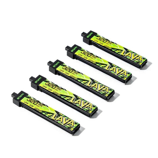 BETAFPV Battery BETAFPV LAVA II 320mAh 1S 95C LiHV Battery Pack (5 Pcs) - BT2.0