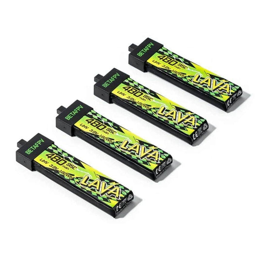BETAFPV Battery BETAFPV LAVA II 480mAh 1S 95C LiHV Battery Pack (4 Pcs) - BT2.0