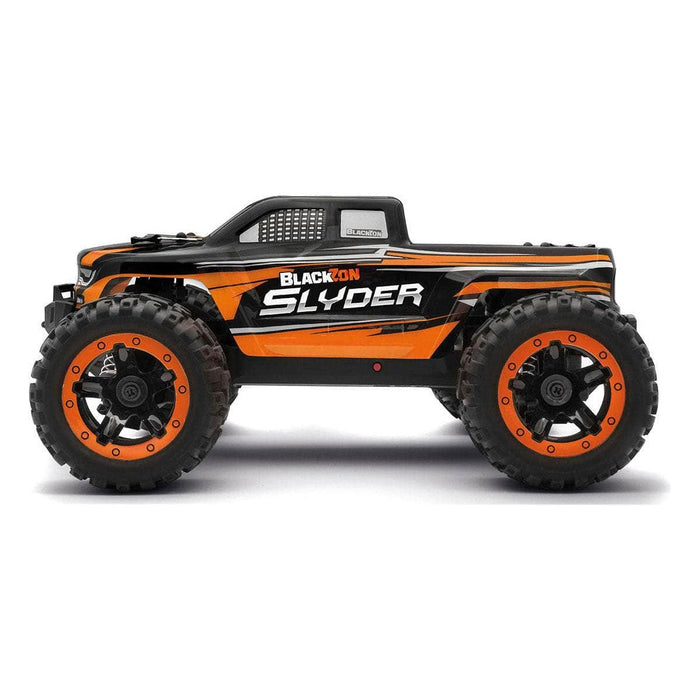BZN540099, BlackZon Slyder MT 1/16 4WD Electric Monster Truck - Orange