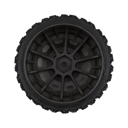 Caloosa Trains And Hobbies ARRMA Parts & Accessories ARA550083, Arrma DBoots Katar 35/085 2.4 Pre-Mounted Tires (2) (Grey) w/14mm Hex