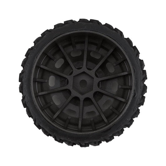 Caloosa Trains And Hobbies ARRMA Parts & Accessories ARA550083, Arrma DBoots Katar 35/085 2.4 Pre-Mounted Tires (2) (Grey) w/14mm Hex