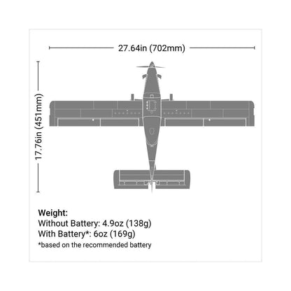 Caloosa Trains And Hobbies RC Airplane EFLU16450, E-flite UMX Air Tractor BNF Basic Electric Airplane (702mm) w/AS3X & SAFE