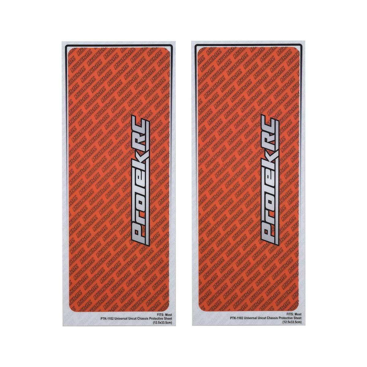 Caloosa Trains And Hobbies Parts & Accessories PTK-1102-ORG, ProTek RC Universal Chassis Protective Sheet (Orange) (2)