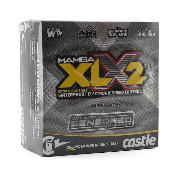 CSE010-0167-01, Castle Creations Mamba XLX 2 1/5 Sensored Brushless ESC/Motor Combo (800Kv) w/2028 Motor