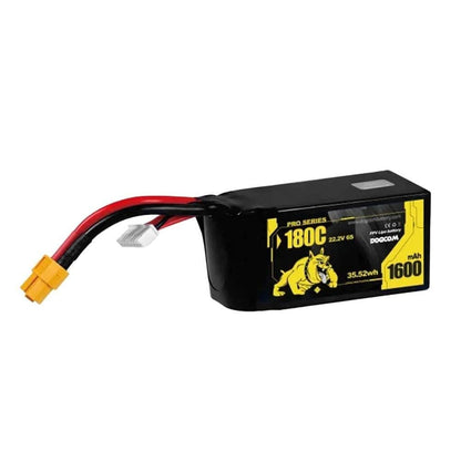 DOGCOM Battery DOGCOM 1600mAh 6S 22.2V 180C LiPo Battery - XT60