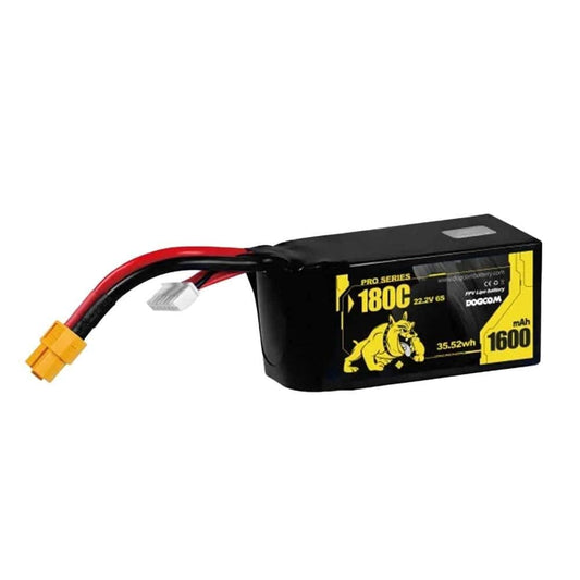 DOGCOM Battery DOGCOM 1600mAh 6S 22.2V 180C LiPo Battery - XT60