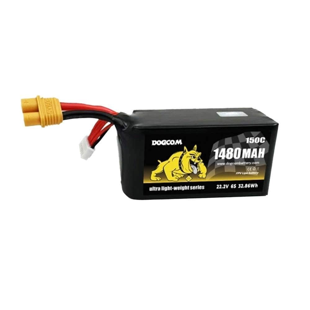 DOGCOM Ultra Series 1480mAh 6S 22.2V 150C LiPo Battery - XT60 ...