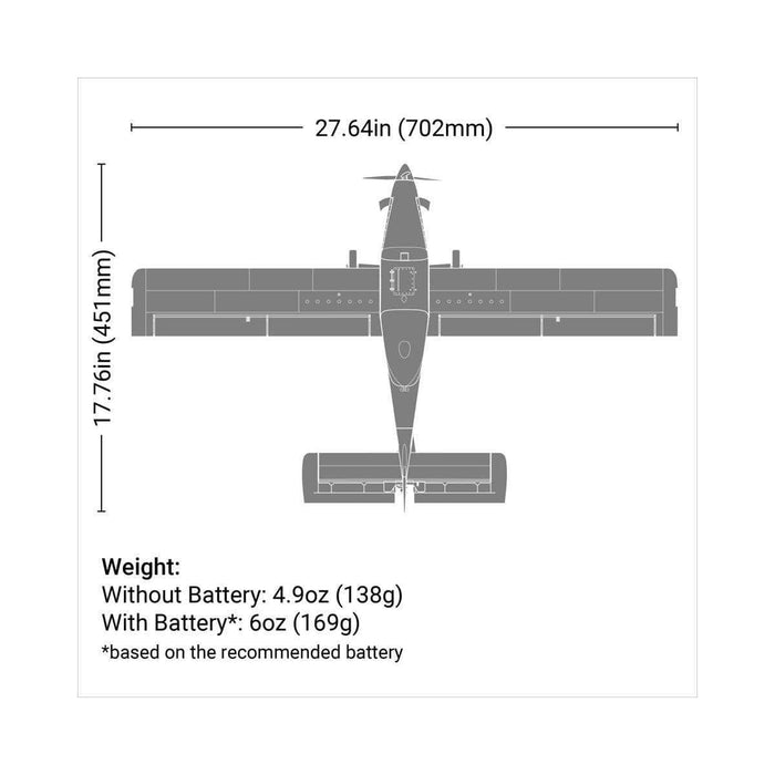 EFLU16450, E-flite UMX Air Tractor BNF Basic Electric Airplane (702mm) w/AS3X & SAFE