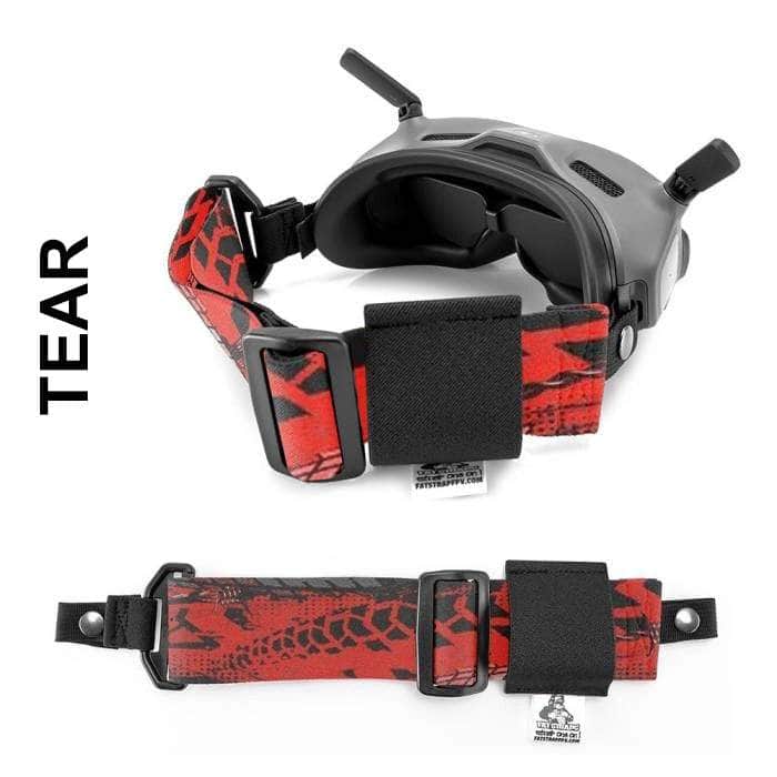 FATSTRAPS Goggle ACC HD Thin (Snap Loop) / Tear FatStraps 2" FPV Goggle Strap for Fatshark, Walksnail or DJI - Choose Your Style