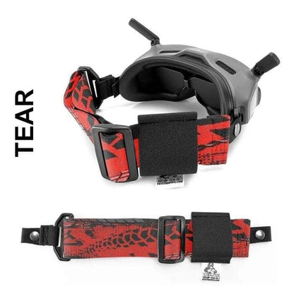 FATSTRAPS Goggle ACC HD Thin (Snap Loop) / Tear FatStraps 2" FPV Goggle Strap for Fatshark, Walksnail or DJI - Choose Your Style