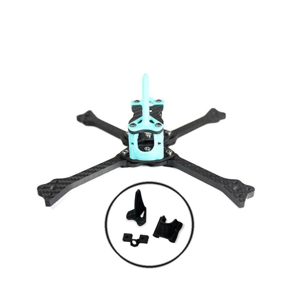 FIVE33 Frame With 3D Prints - Black / SPLT FIVE33 Switchback PRO 5" Racing Frame Kit - Choose Your Version