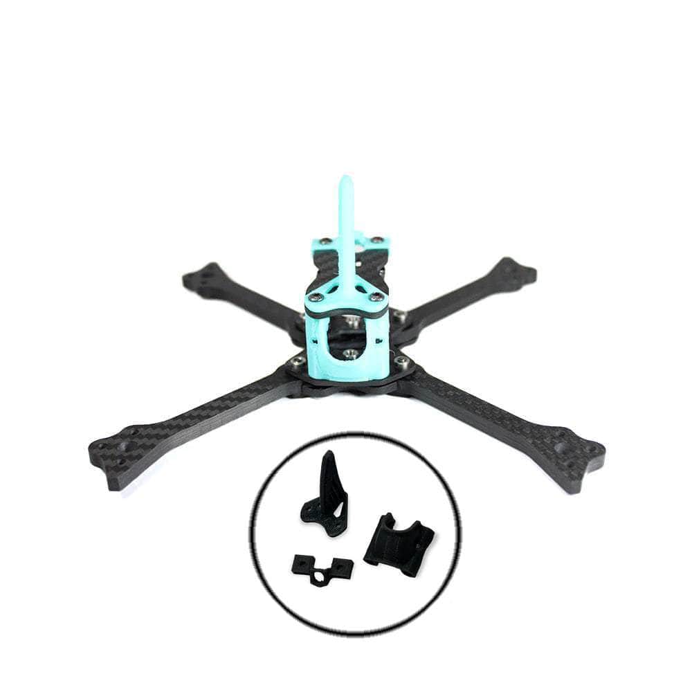 FIVE33 Frame With 3D Prints - Black / SPLT FIVE33 Switchback PRO 5" Racing Frame Kit - Choose Your Version