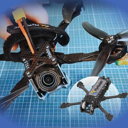 FLYFISH Frame FlyFishRC Volador VX3.5 3.5" O4 Pro Freestyle Frame Kit - Black