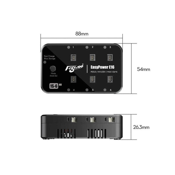 FLYWOO Charger Flywoo EasyPower E16 1S Battery Charger