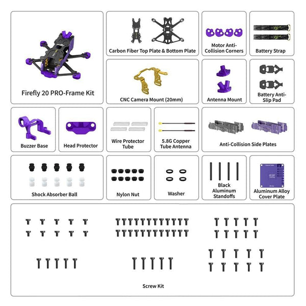 FLYWOO Frame Flywoo Firefly 20 Pro Frame Kit