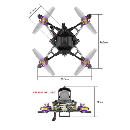 FLYWOO FPV Drones BNF & RTF Flywoo Firefly16 Nano Baby V3 1S Drone - No FPV System - ELRS 2.4GHz