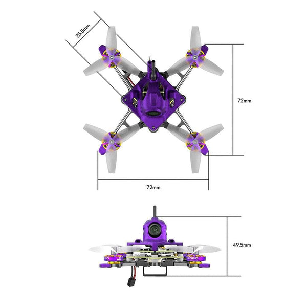 FLYWOO FPV Drones BNF & RTF Flywoo Firefly16 Nano Baby V3 1S Drone w/ HDZero - ELRS 2.4GHz