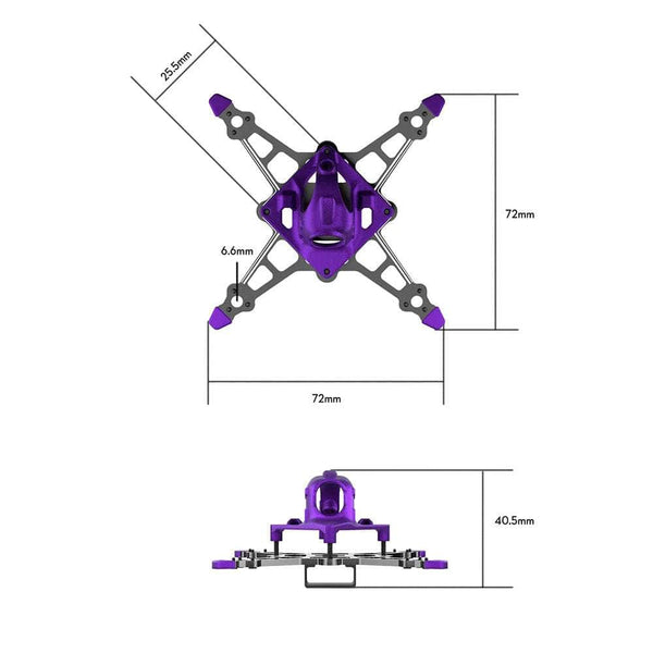 FLYWOO Frame Flywoo Firefly16 Nano Baby V3 O4 Frame Kit