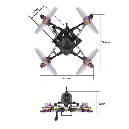 FLYWOO FPV Drones BNF & RTF Flywoo Firefly18 Nano Baby V3 1S Analog Drone - ELRS 2.4GHz