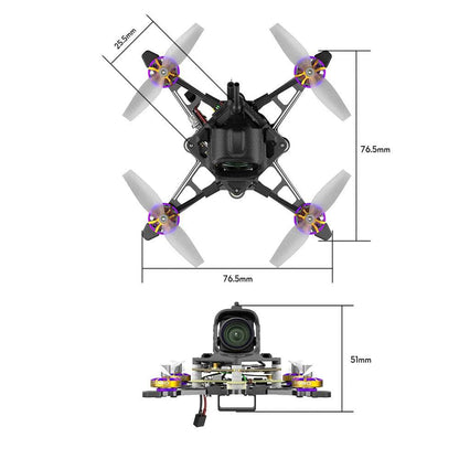 flywoo FPV Drones BNF & RTF Flywoo Firefly18 Nano Baby V3 1S Drone w/ DJI O4 - ELRS 2.4GHz