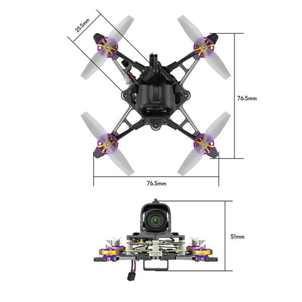 flywoo FPV Drones BNF & RTF Flywoo Firefly18 Nano Baby V3 1S Drone w/ DJI O4 - ELRS 2.4GHz