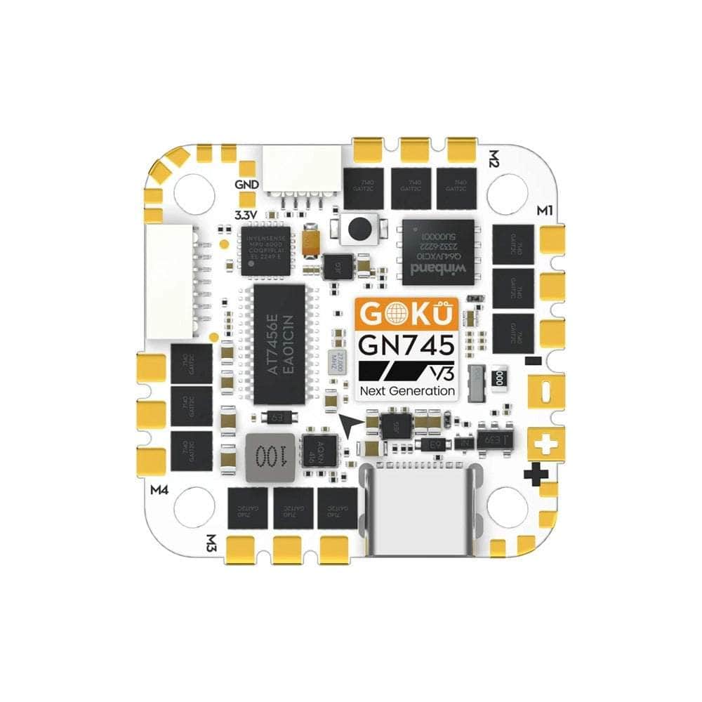 FLYWOO AIO FC Flywoo GOKU GN745 V3 AIO - F7 FC + 45A 2-6S AM32 4-in-1 ESC - MPU6000 - 25X25
