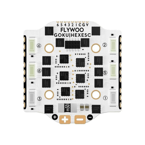 FLYWOO Stack Flywoo GOKU HEX V3 HD Stack - F4 FC + 20A 2-4S 6-in-1 BLHeli_S ESC w/ LED + ELRS 2.4GHz - 16x16