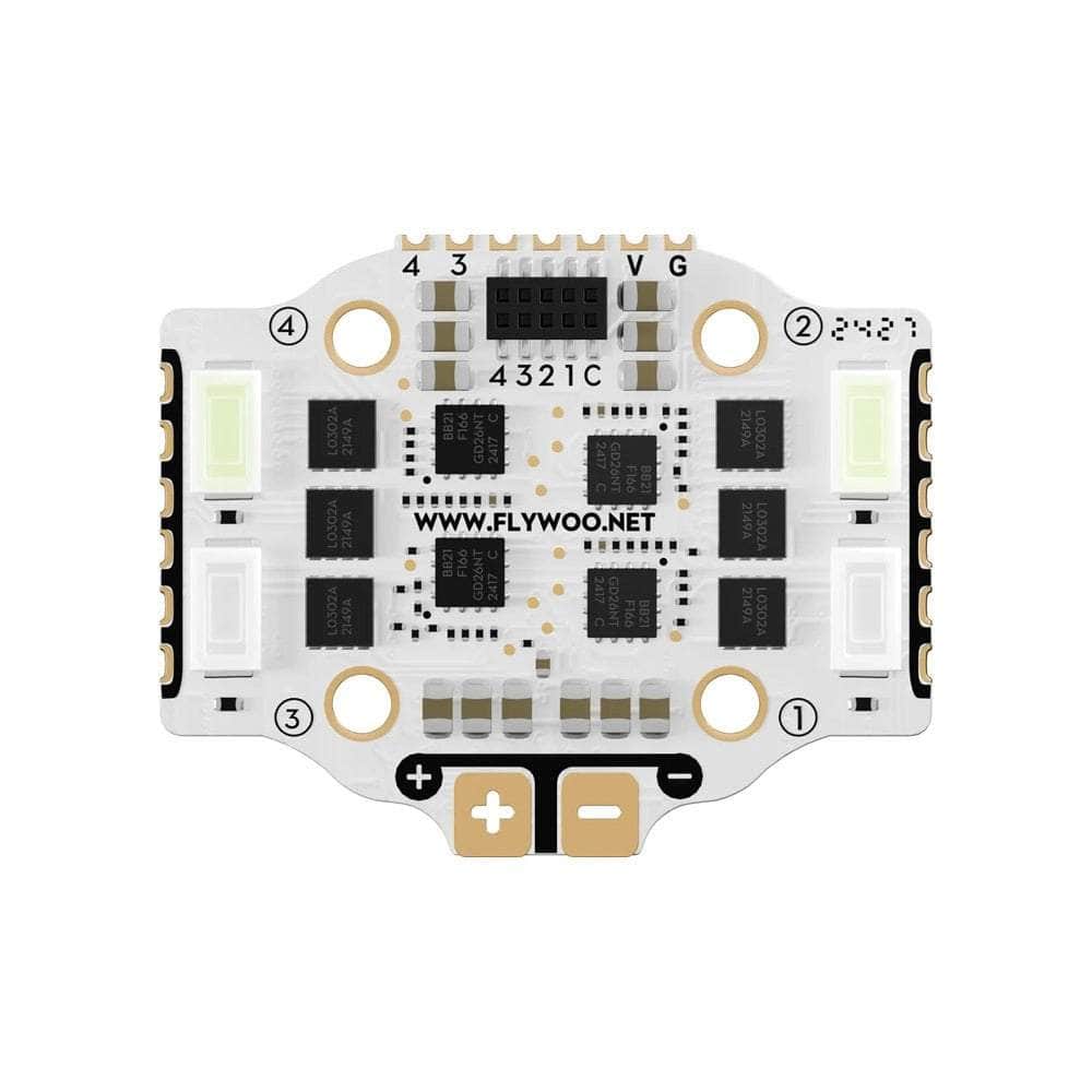 FLYWOO ESC Flywoo GOKU QUAD V3 20A 2-4S 4-in-1 BLHeli_S ESC w/ LED - 16x16