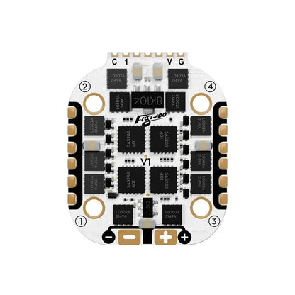 FLYWOO Stack Flywoo GOKU V3 HD Stack - F4 FC + 35A 2-6S 4-in-1 BLHeli_S ESC w/ LED + ELRS 2.4GHz - 16x16