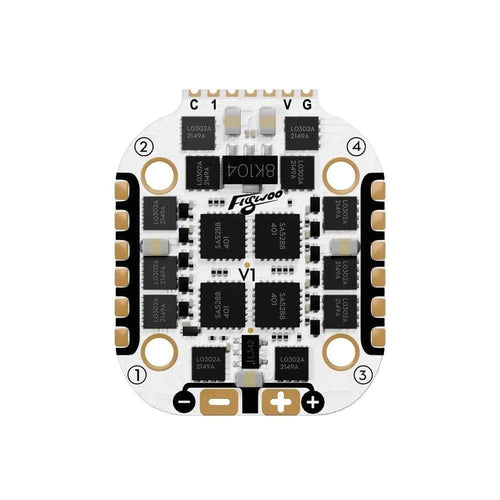 FLYWOO Stack Flywoo GOKU V3 HD Stack - F4 FC + 35A 2-6S 4-in-1 BLHeli_S ESC w/ LED + ELRS 2.4GHz - 16x16